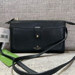 Kate Spade Larchmont Avenue Alegra Genuine Leather Crossbody Wallet Bag